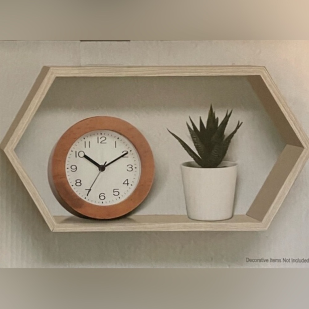 Modern Hexagonal Wall Shelf
